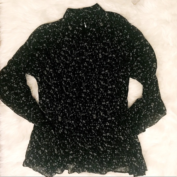 NWT Zara Black Floral Sheer Oversized Romper Dress - Picture 4 of 5